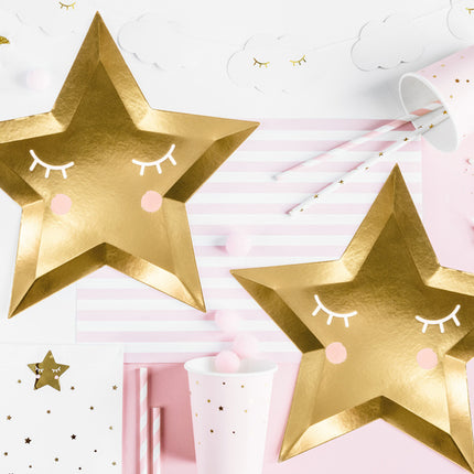 Assiettes Little Star Or 27cm 6pcs
