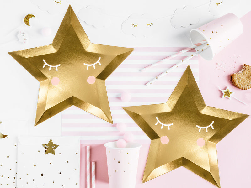 Assiettes Little Star Or 27cm 6pcs