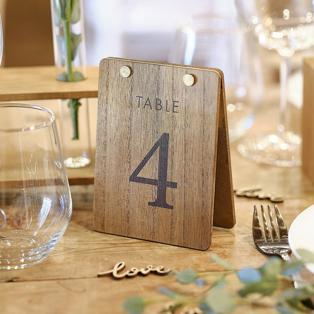 Numéros de table de mariage 13.7cm 12pcs