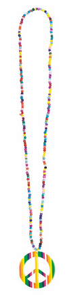 Collier hippie arc-en-ciel