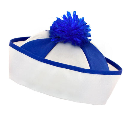 Capitaine au chapeau bleu blanc