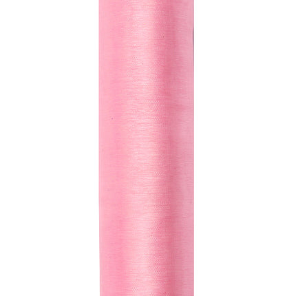 Tissu Organza rose pâle 16cm 9m