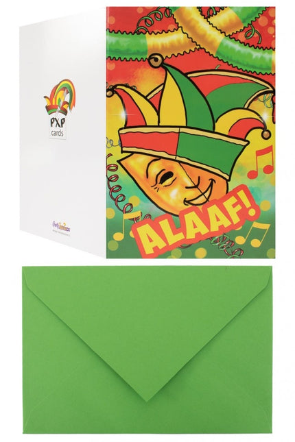 Carte de vœux Masque Alaaf
