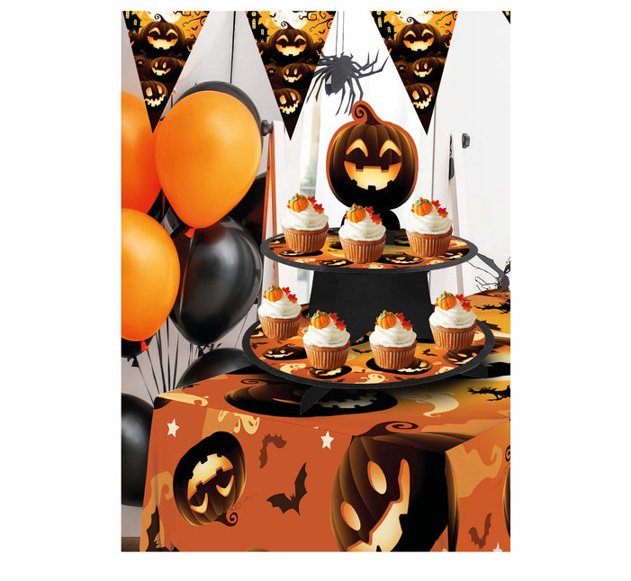 Décoration de table Halloween Orange Citrouilles 36cm