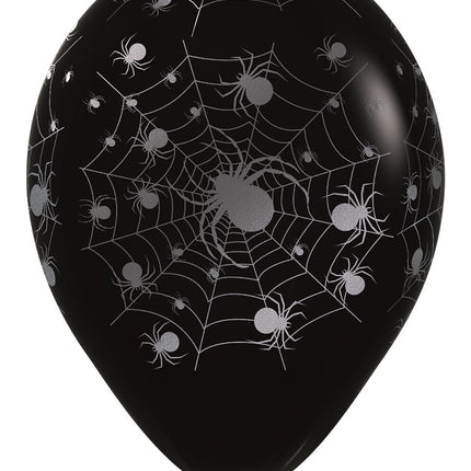 Ballons Spider Metallic Ink Silver 30cm 25pcs