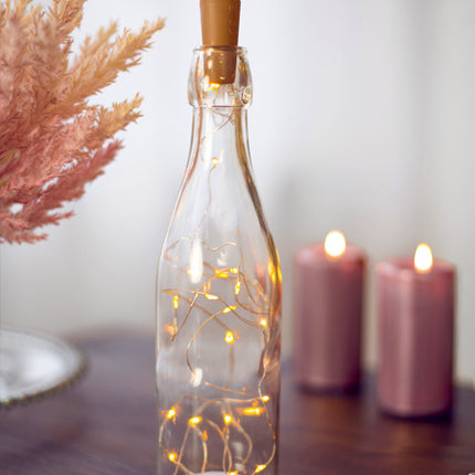 Bougie émoussée Rose Gold Metallic 12cm 6pcs