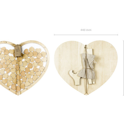 Livre d'or Coeurs 44cm