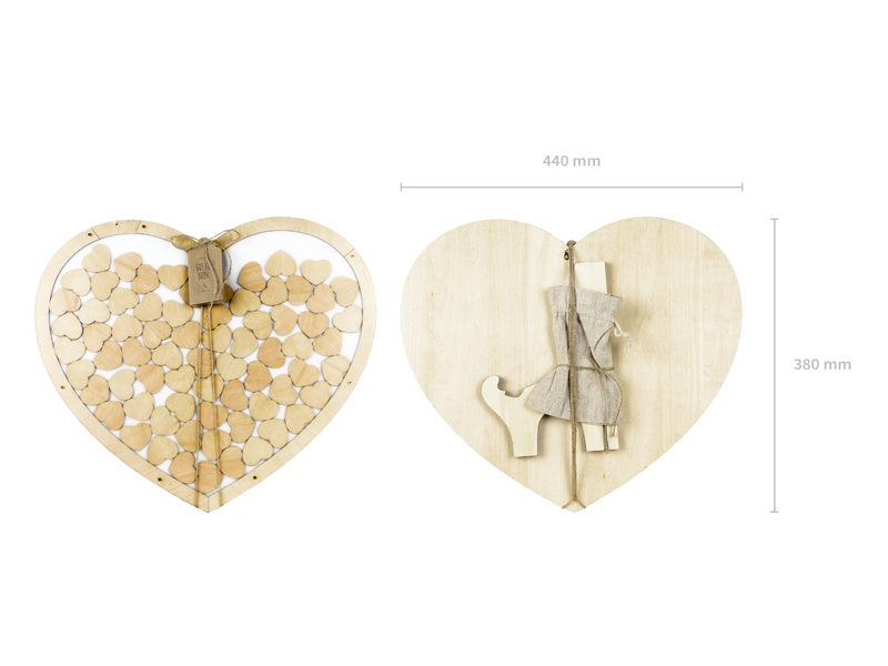 Livre d'or Coeurs 44cm