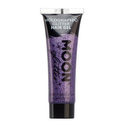 Moon Glitter Gel capillaire à paillettes holographiques violet 20ml