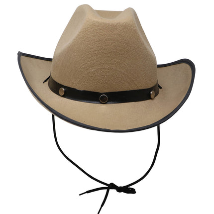 Chapeau de cow-boy marron clair
