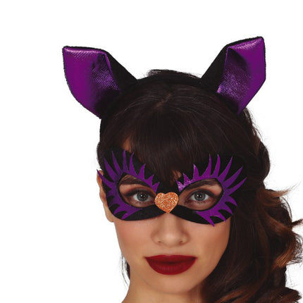 Diadème masque de chat
