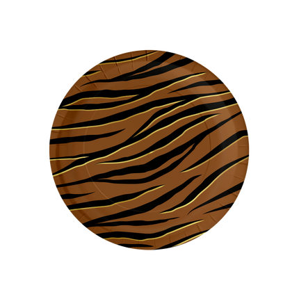Assiettes Tigre 23cm 8pcs