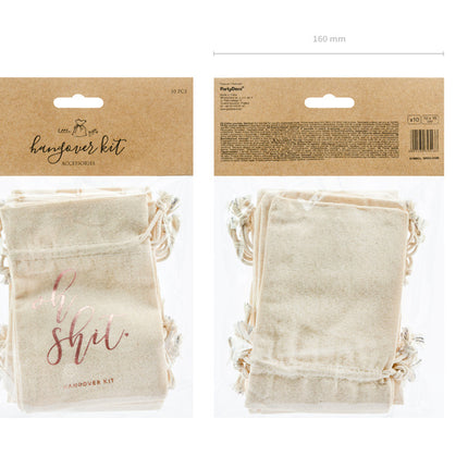 Sacs en coton Oh Shit 15cm 10pcs