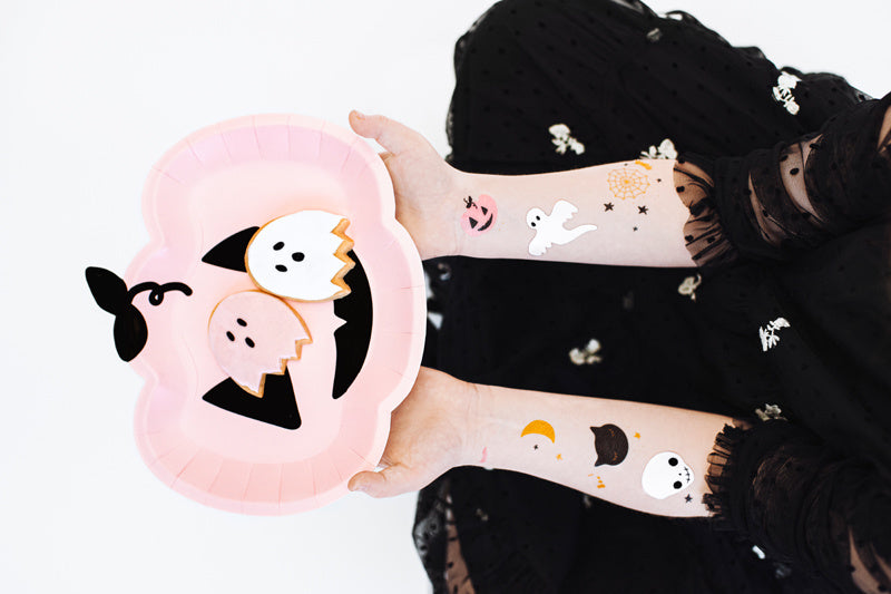 Tatouages d'Halloween Boo 12pcs