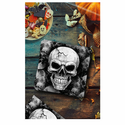 Serviettes Halloween Squelette 33cm