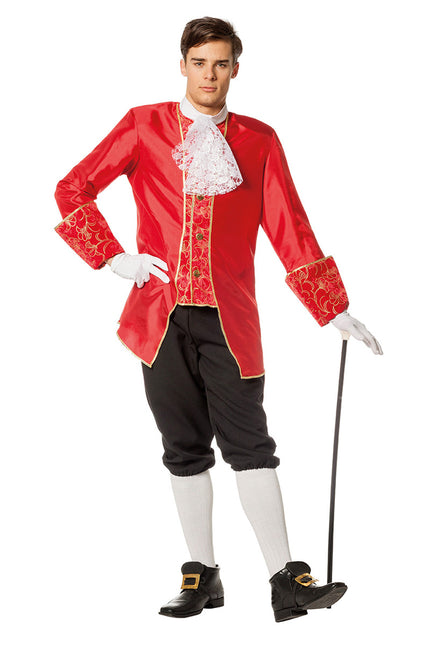 Marquis Costume Luxe Rouge Noir