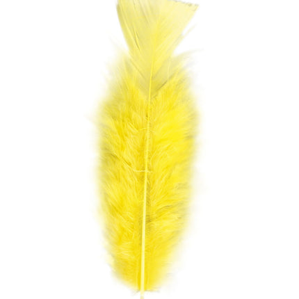 Plumes jaunes 50pcs