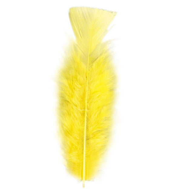 Plumes jaunes 50pcs