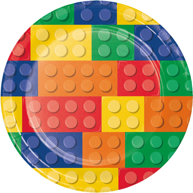 Assiettes Lego 23cm 8pcs