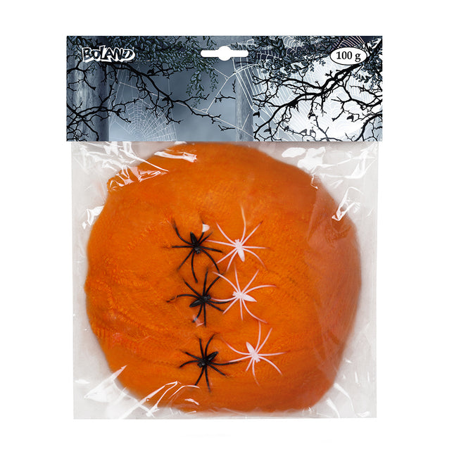 Cobweb Orange 6 Araignées 100gr