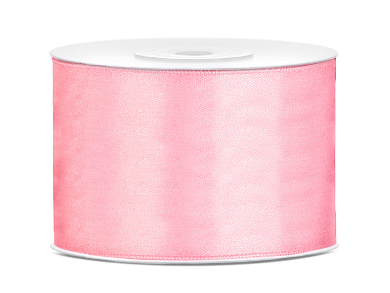 Ruban de satin rose clair 50 mm 25 m