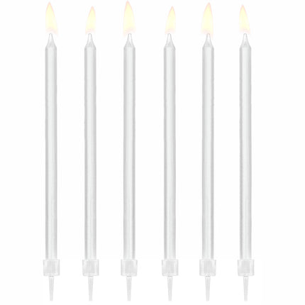 Bougies blanches 14cm 12pcs