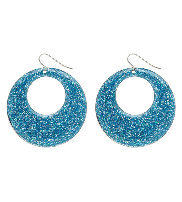 Boucles d'oreilles bleues