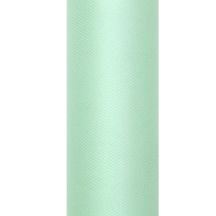 Rouleau de tulle vert menthe 15cm 9m