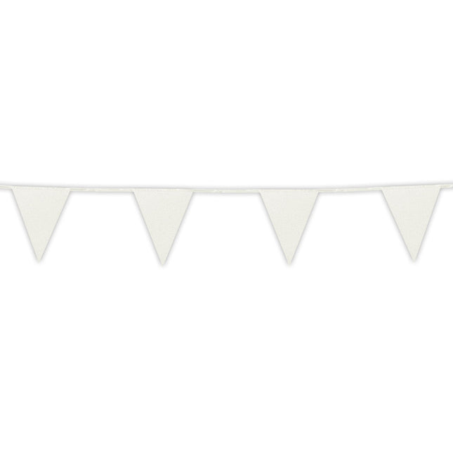 Guirlande blanche papier pailleté 6m
