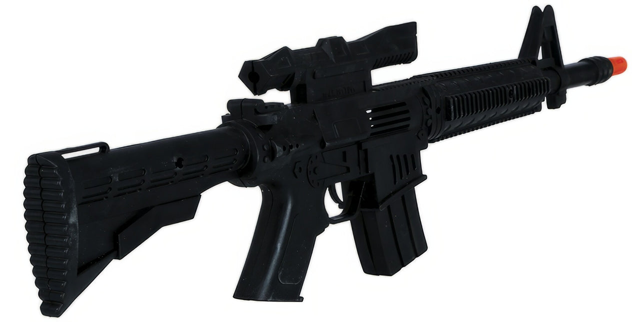 Faux pistolet avec viseur 58cm
