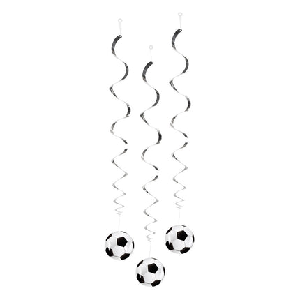 Décoration suspendue de football 85cm 3pcs