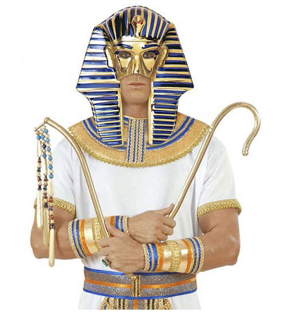 Masque d'or bleu égyptien