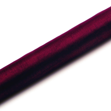 Tissu organza rouge bordeaux 36cm 9m
