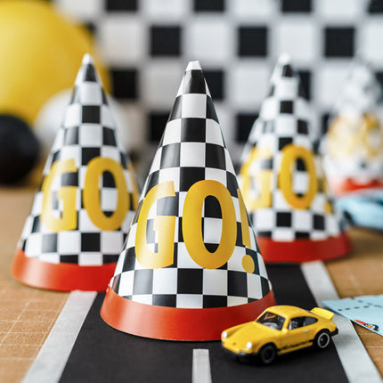 Chapeaux de course 16cm 6pcs