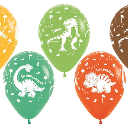 Ballons Dinosaures Mix 30cm 25pcs