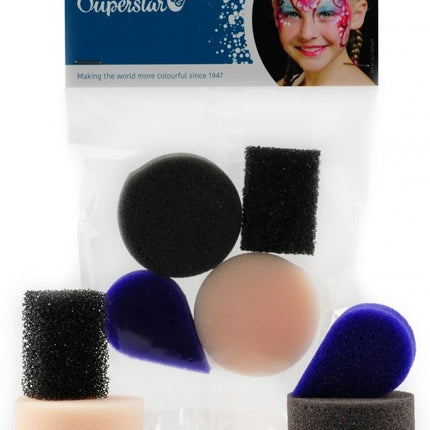 Mélange d'éponges colorées 8pcs