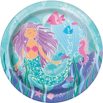 Assiettes Mermaid 23cm 8pcs