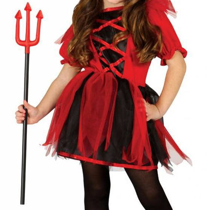 Costume d'Halloween enfant fille diabolique