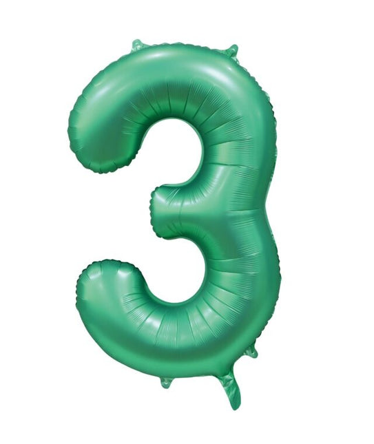 Ballon à figures vertes 3 ans Gloss 86cm