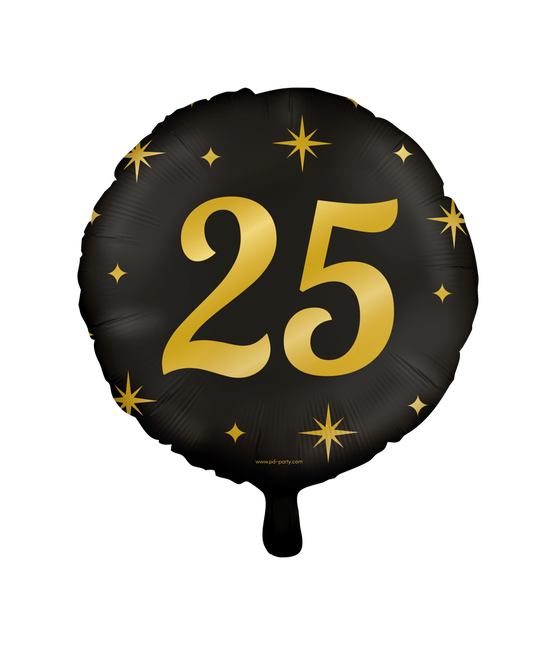 Ballon à l'hélium 25 ans vide 30cm