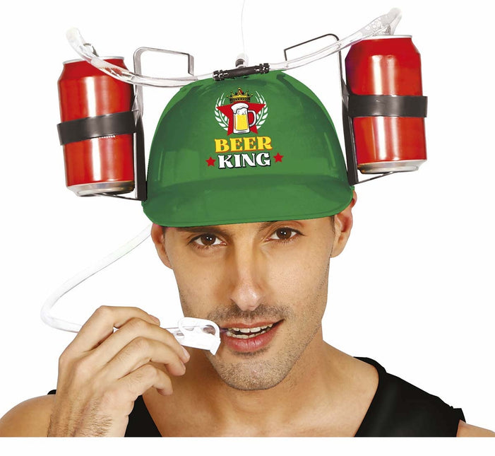 Casque vert Roi de la bière
