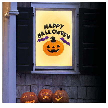 Décoration de fenêtre pour Halloween Joyeux Halloween