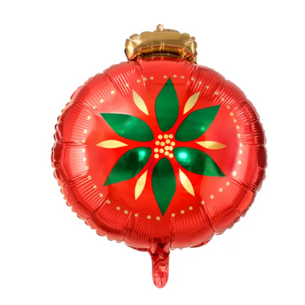 Ballon à l'hélium boule de Noël vide 45cm