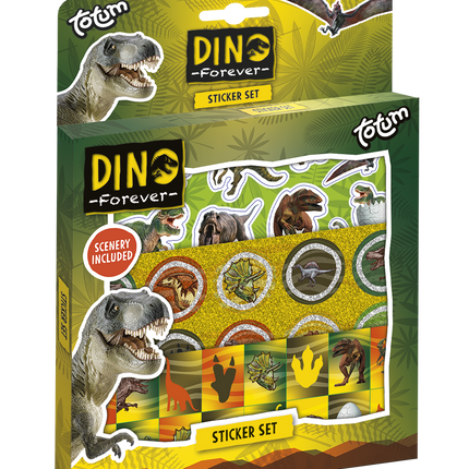 Jeu d'autocollants Dino