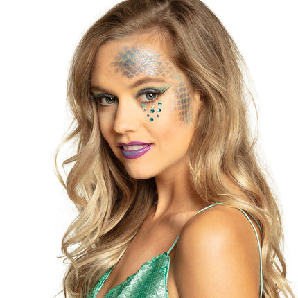 Set de maquillage de sirène 6 pièces