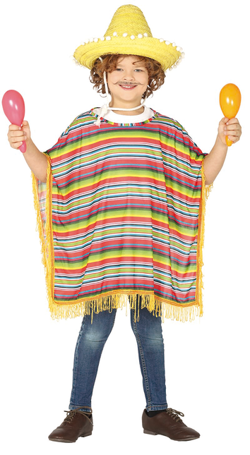 Poncho mexicain Enfant 7/9 ans