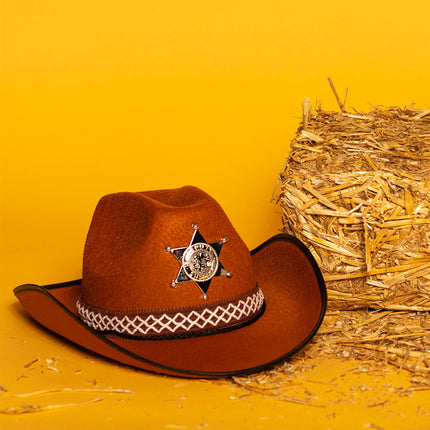 Chapeau de cow-boy Sheriff Enfant
