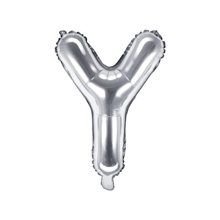 Ballon de baudruche Lettre Y Argent Vide 35cm