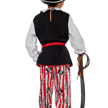 Costume de pirate Noir Blanc Garçon
