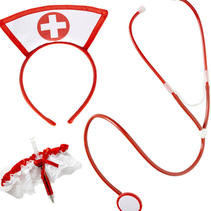 Ensemble d'infirmières rouges